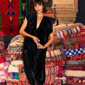 BNWOT Meg Black Velvet top